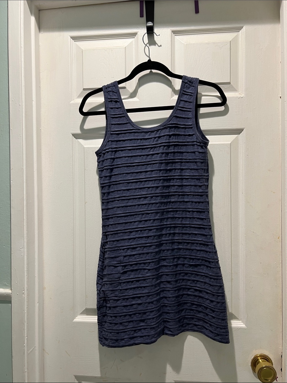 Toad&Co Navy Textured Knit Tank Dress